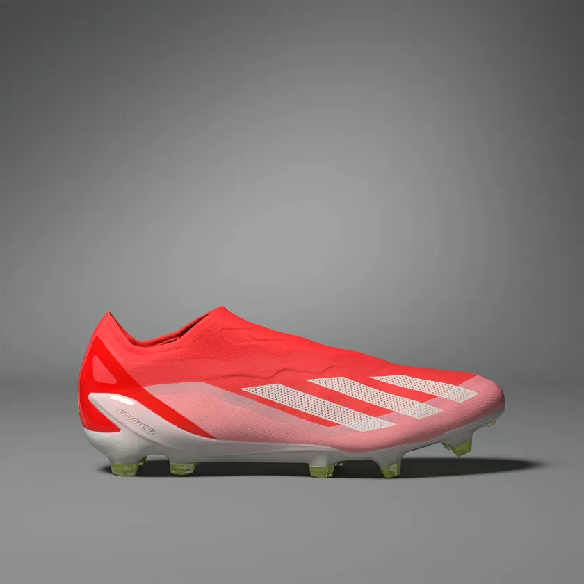 adidas X CrazyFast Elite Laceless FG Firm Ground Soccer Cleat Solar Red/White/Solar Yellow